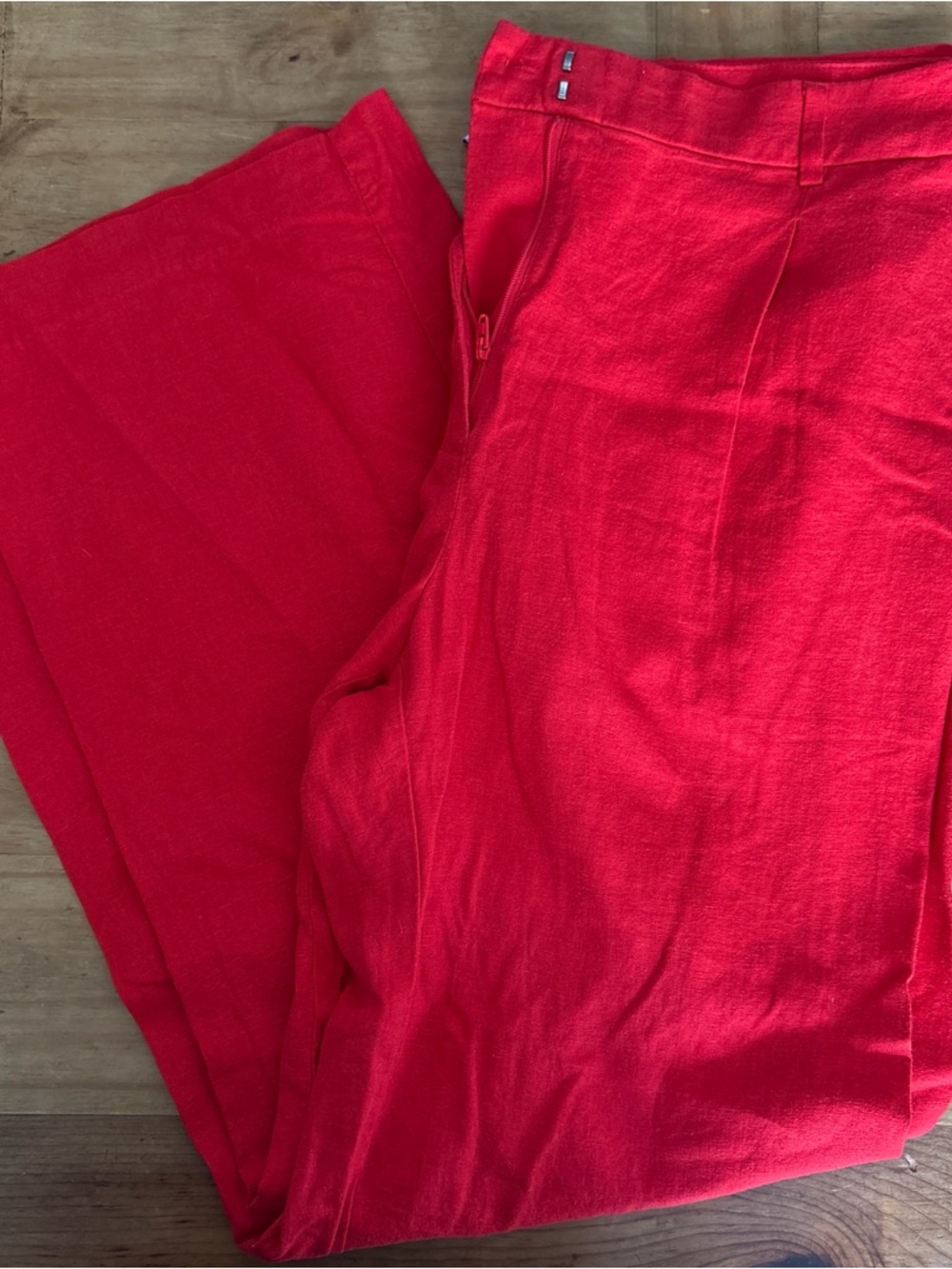 Old Navy Red Taylor Wide Leg Trouser